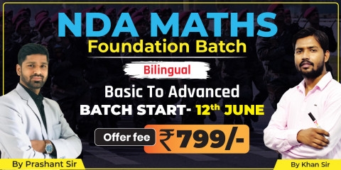 NDA Math Foundation by Prashant Sir